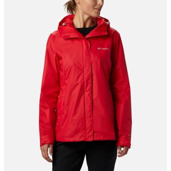Columbia Ženske Jakne - Arcadia II Rain Crvene | DWGC-42658